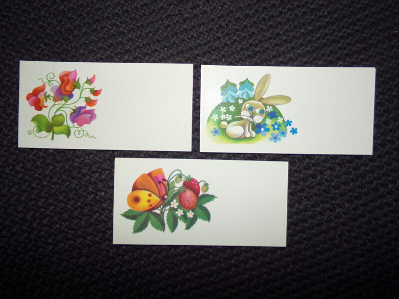 №118. Три мини открытки. Художник С. Витола. Советская Латвия. 1979 год.