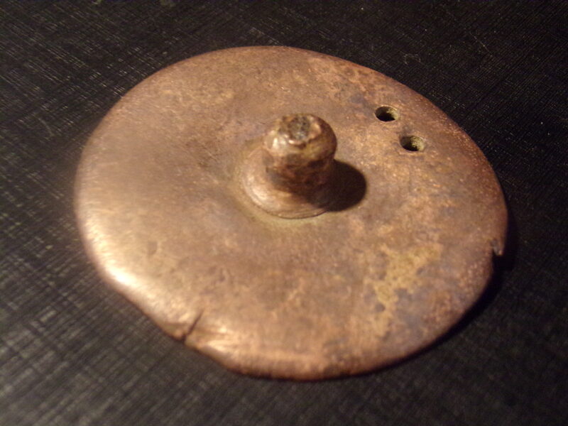 №24. Нижняя крышка для топки самовара. Бронза.