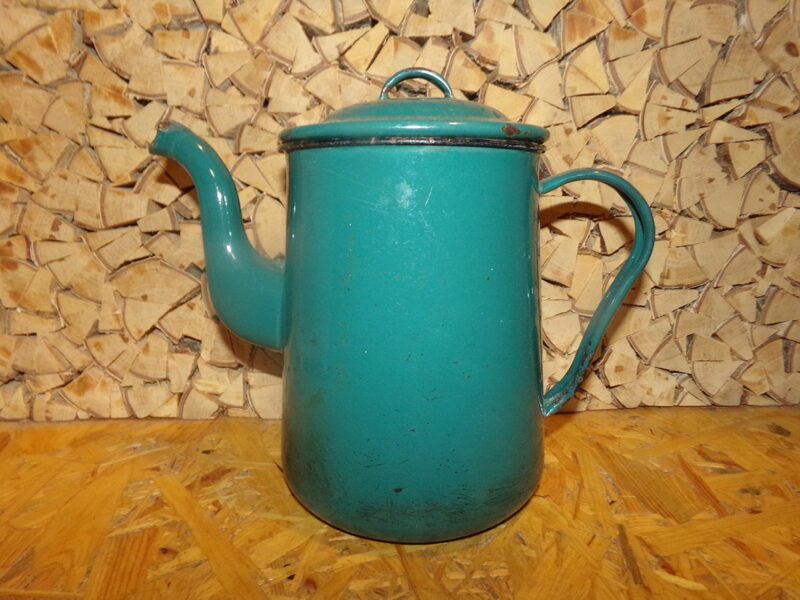  №76. Кофейник. Жесть. Эмаль. СССР. Середина 20 века.