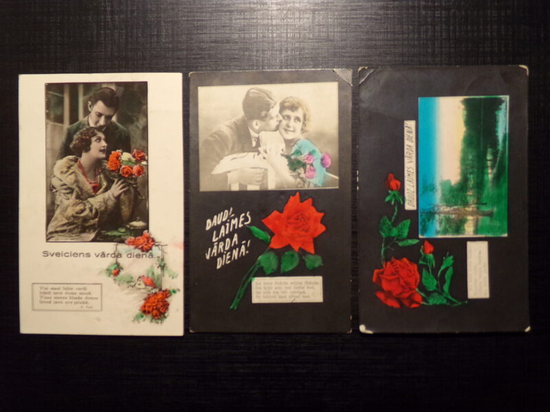 №225. Поздравление с именинами. Латвия. 1920-тые года.