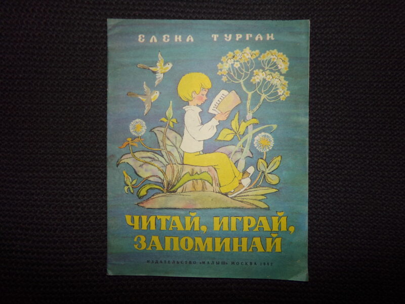 №321. Читай, играй, запоминай. Елена Турган. Издательство "Малыш". Москва. 1982 год.
