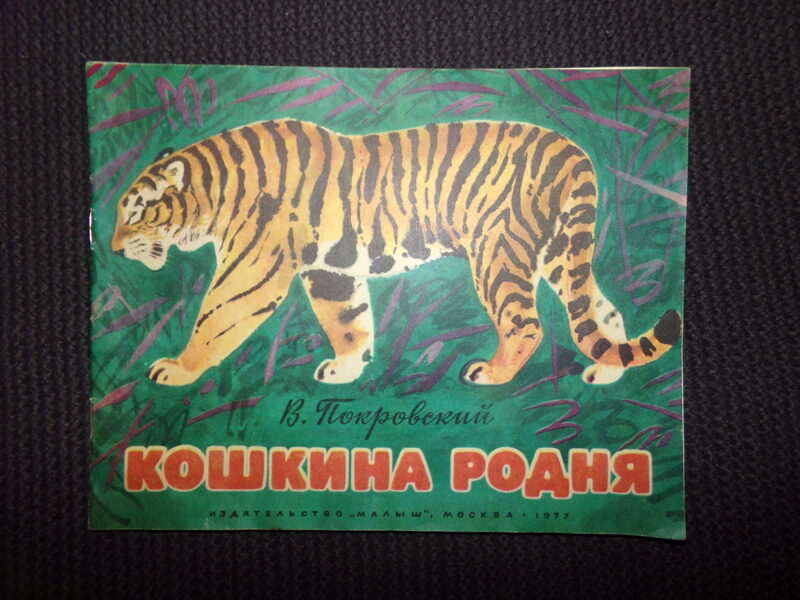 №332. Кошкина родня. В. Покровский. Издательство "Малыш". Москва. 1977 год. 