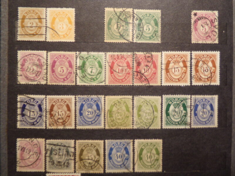№28. Почтовые марки Норвегии. Начало 20 века.