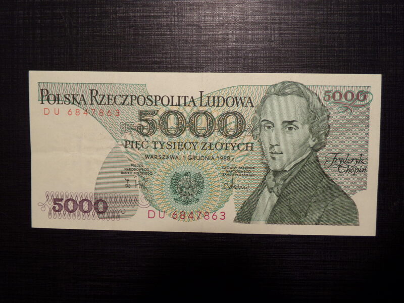 №65. 5000 злотых. Польша. 1988 год.