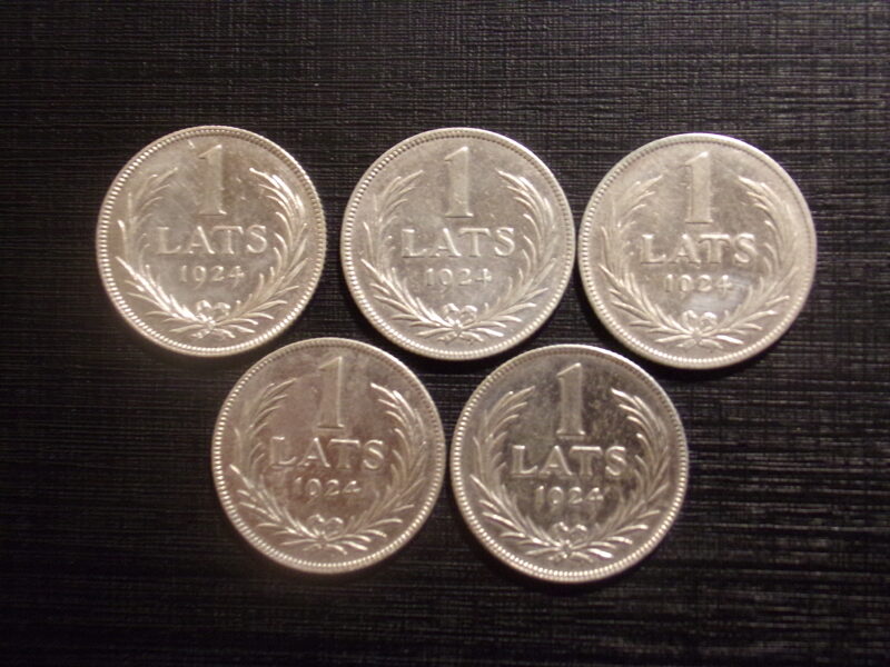 №23. Один лат. 1924 год. Латвия.