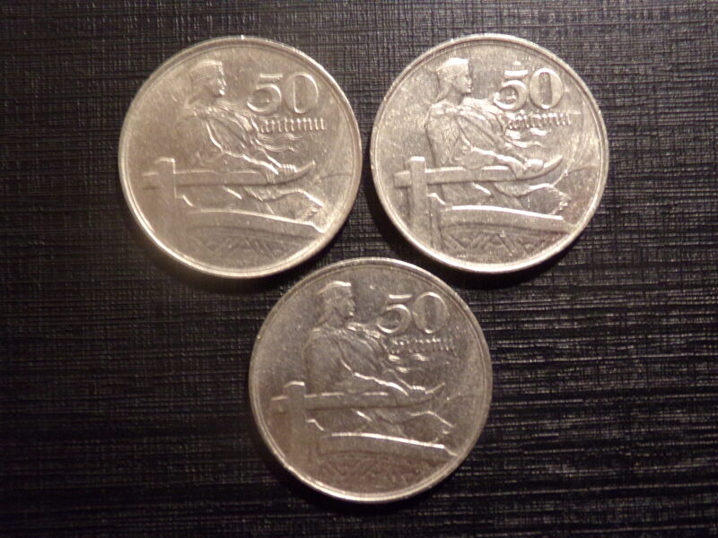 №24. 50 сантимов. 1922 год. Латвия.