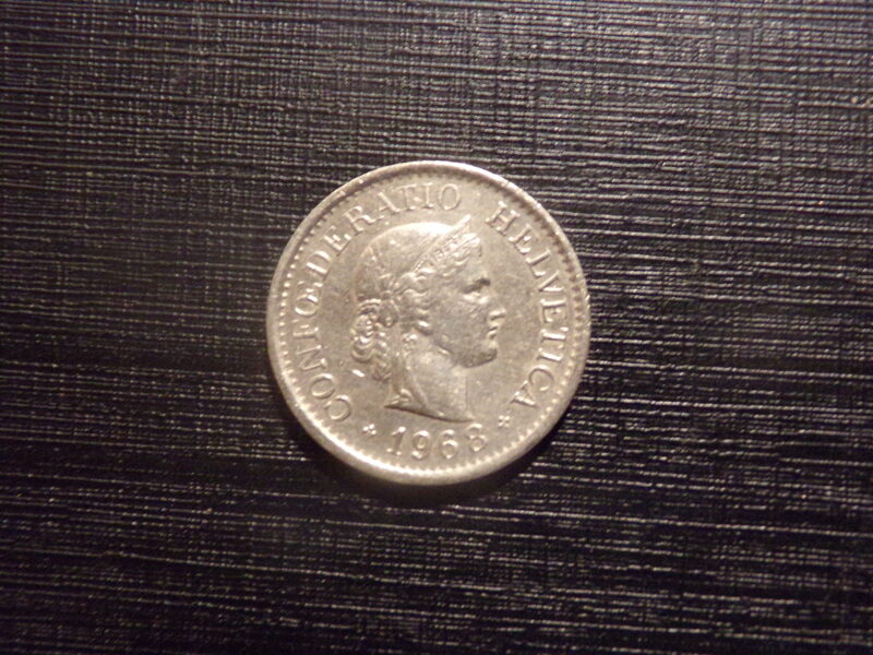 №111. 10 сантимов. 1968 год. Швейцария.