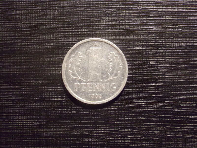 №114. Один пфеннинг. 1982 год. ГДР. 