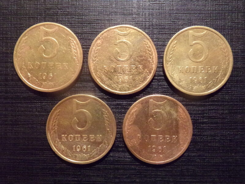 №172. Пять копеек. 1961 год. СССР. 