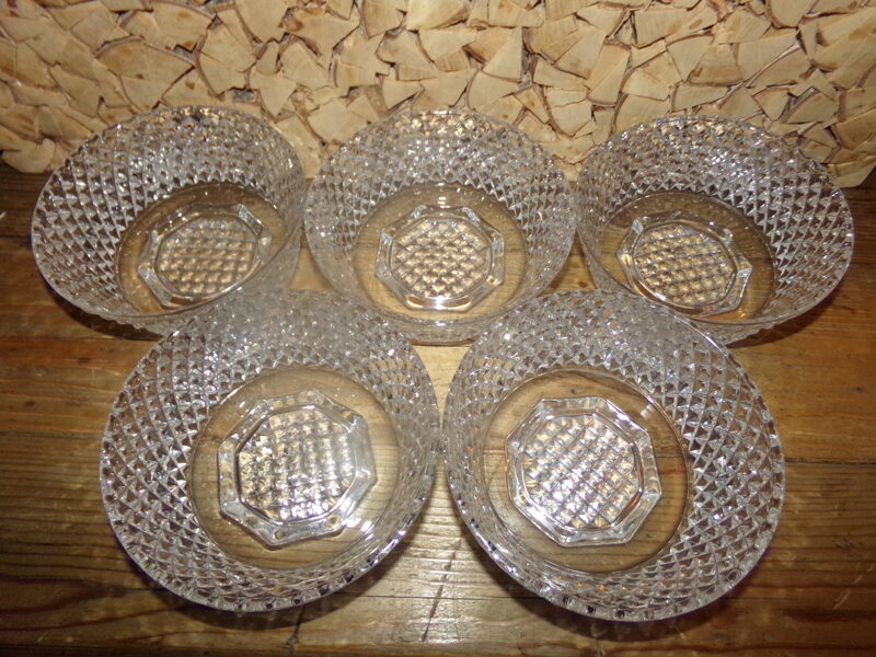 №76. Пять хрустальных ваз. Неман. СССР.