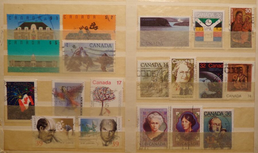 №73. Почтовые марки Канада, Австралия, ФРГ, Франция, Бельгия, Италия, Индонезия. 1970-80 года.