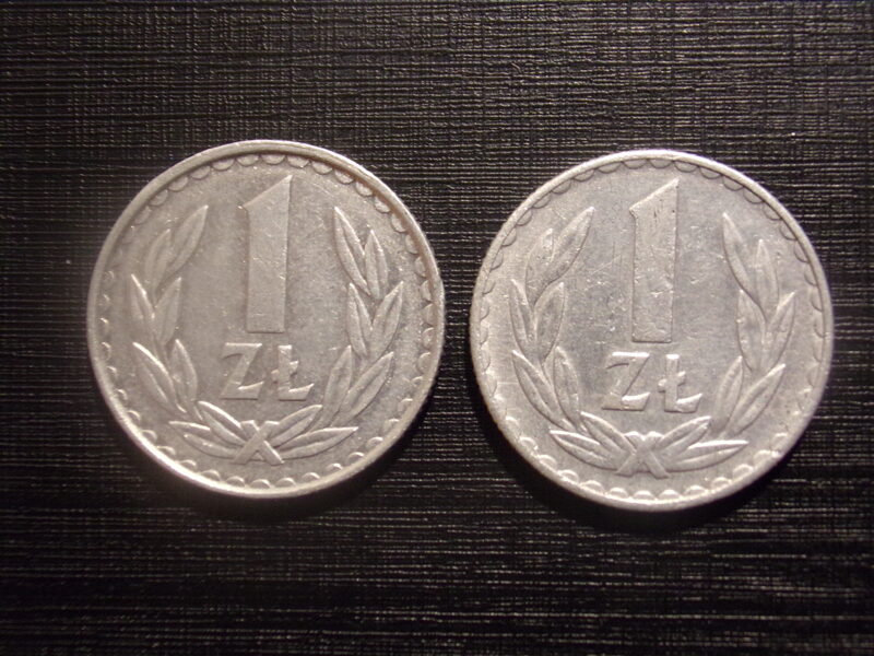 №108. Один злотый 1975 и 1985 год. Польша.