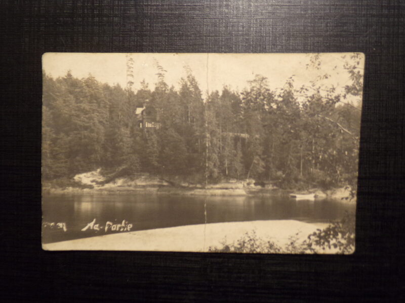 №252. Вид на реку Аа. Латвия. 1917 год.