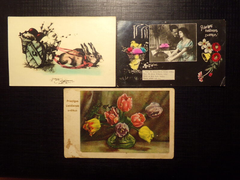 №230. Поздравление с Пасхой. Латвия. 1920-30 года.