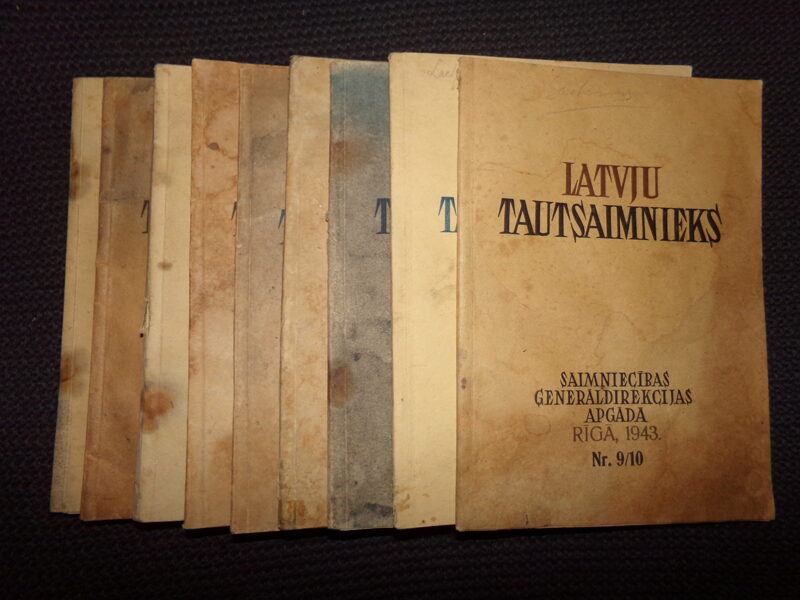 №156. Журналы "Народный хозяин". Латвия. 1942-43 года. На латышском языке. 