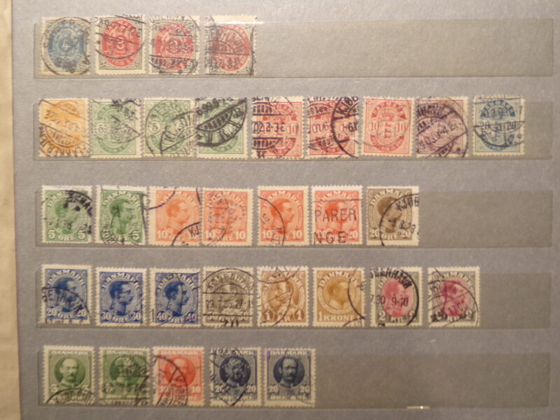 №40. Почтовые марки Дании. Начало 20 века.