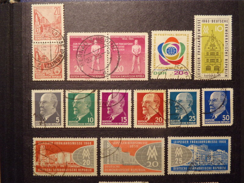 №37. Почтовые марки ГДР. (Восточная Германия). Середина 20 века.