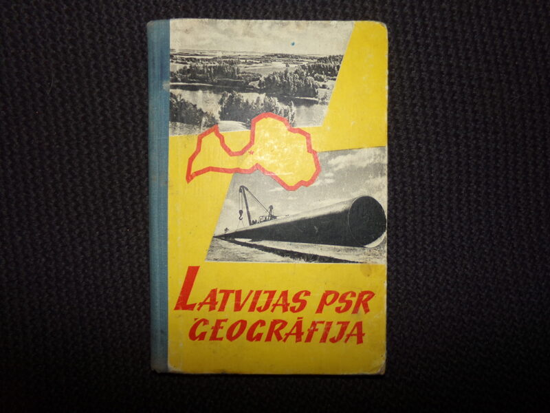 №209. Учебник "География Советской Латвии". Рига. 1964 год. На латышском языке. 135 страниц.