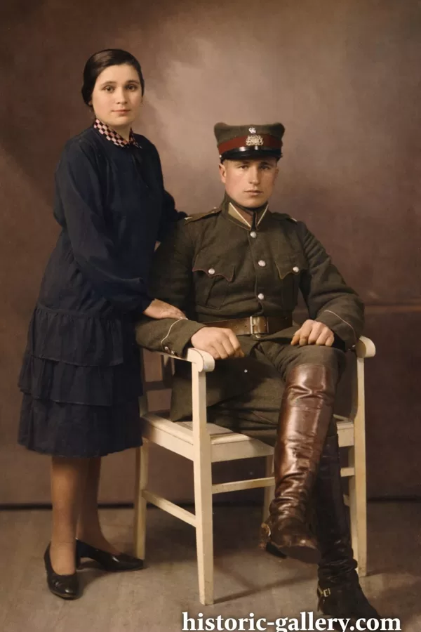 Мария и Николай Дубровские. Рига. 1928 год.